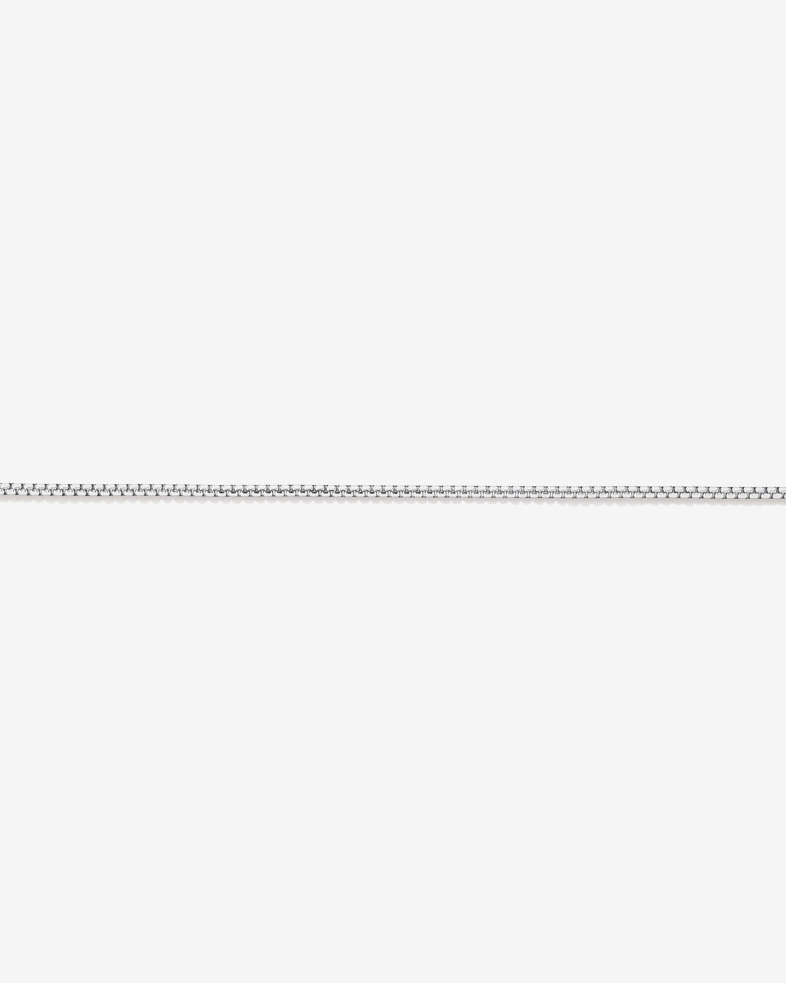 50cm (20") 1.82mm Width Round Box Chain Necklace in Sterling Silver