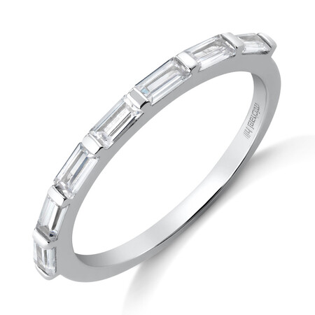 Rectangle Fashion Ring with Cubic Zirconia in Sterling Silver