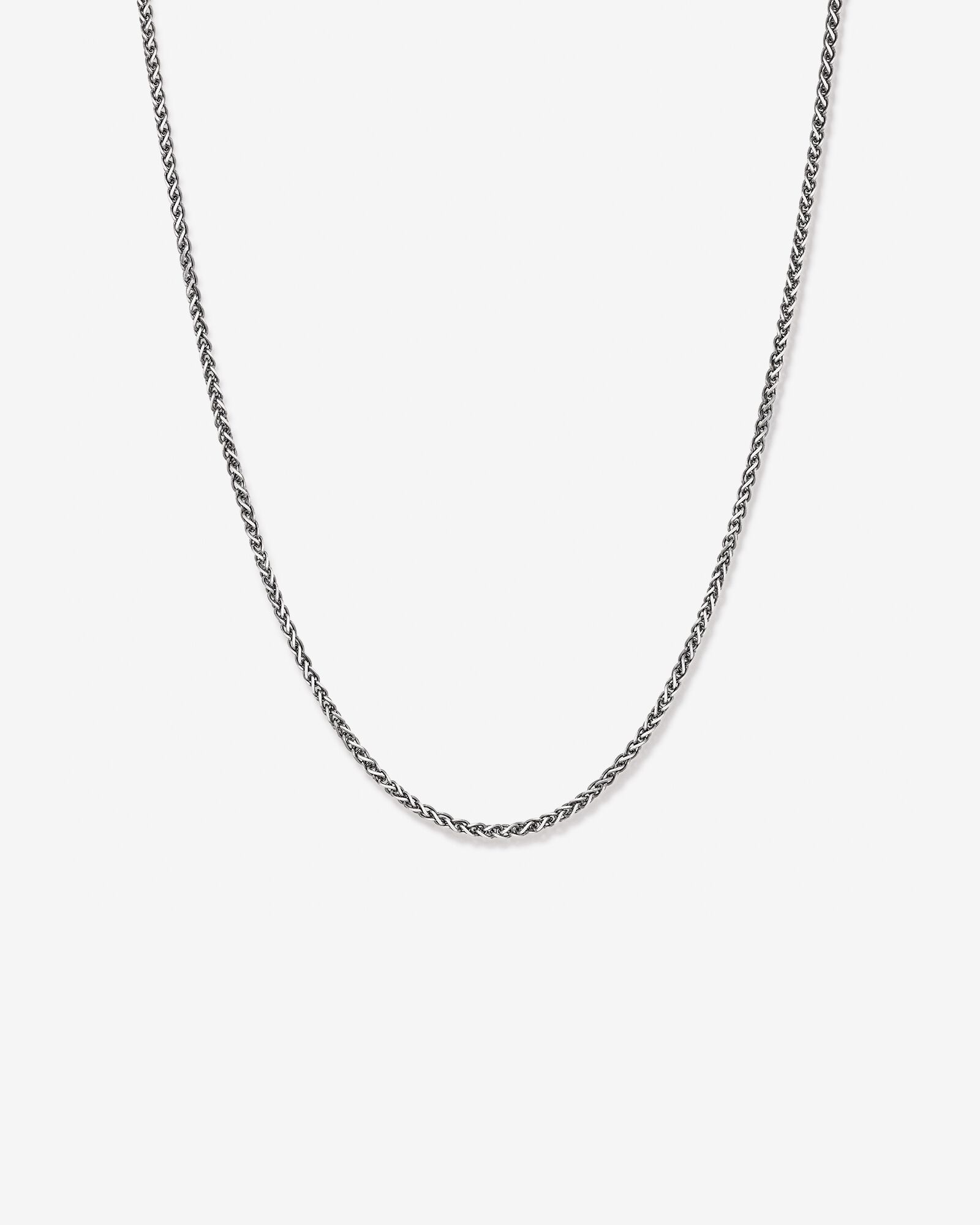 Chaîne en argent sterling oxydé de 65 cm (25 po)