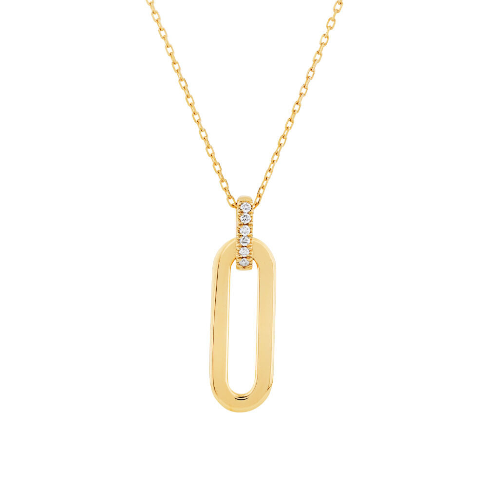 Gold paper clip necklace new arrivals