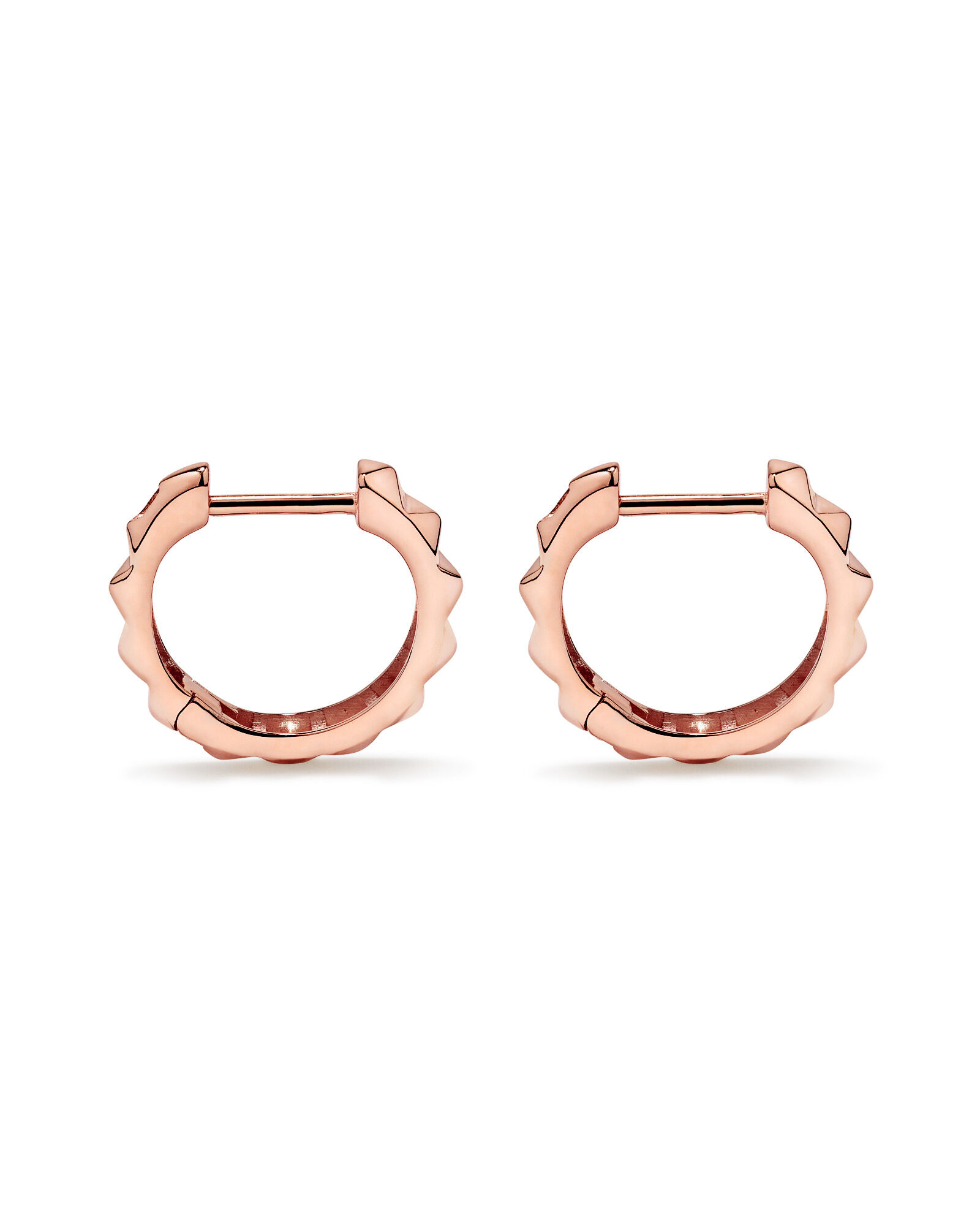 Signature Connect Huggie Earrings 10kt Rose Gold