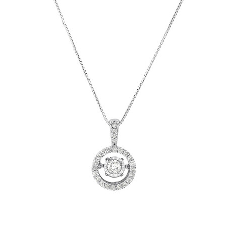 Everlight Pendant with 0.33 Carat TW of Diamonds in 10kt White Gold