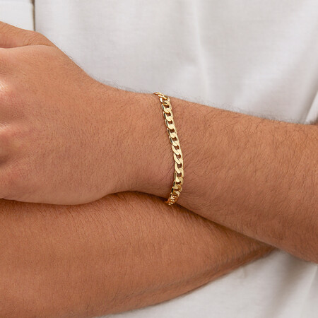 Curb Bracelet in 10kt Yellow Gold Curb Bracelet in 10kt Yellow Gold