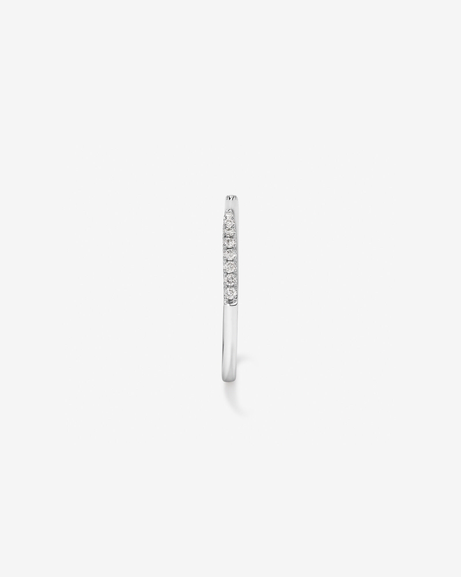 0.12 Carat TW Diamond Open Wedding Band in 14kt White Gold