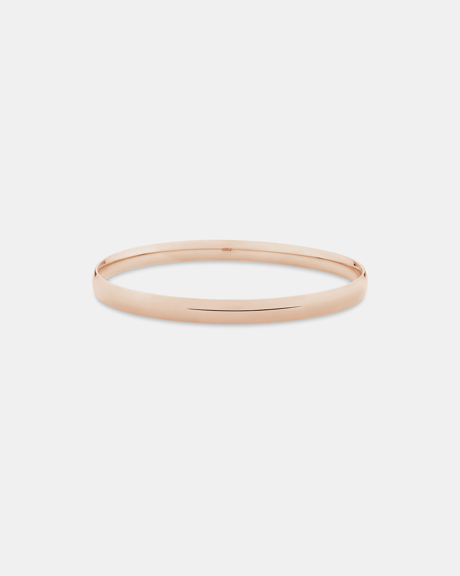 65mm Round Bangle in 10kt Rose Gold