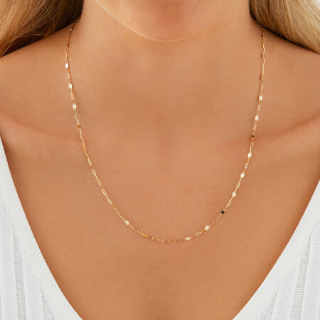 50cm (20") Oval Mirror Cable Chain in 10kt Yellow Gold 50cm (20") Oval Mirror Cable Chain in 10kt Yellow Gold