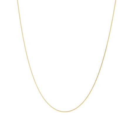 50cm (20") Curb Chain in 10kt Yellow Gold