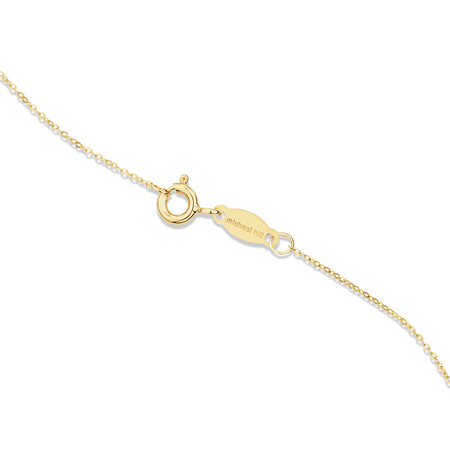Pendant with Laboratory Created Ruby in 10kt Yellow Gold Pendant with Laboratory Created Ruby in 10kt Yellow Gold