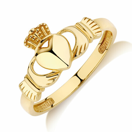 Claddagh Ring in 10kt Yellow Gold
