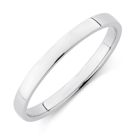 Lite Half Round Wedding Band in Platinum Lite Half Round Wedding Band in Platinum