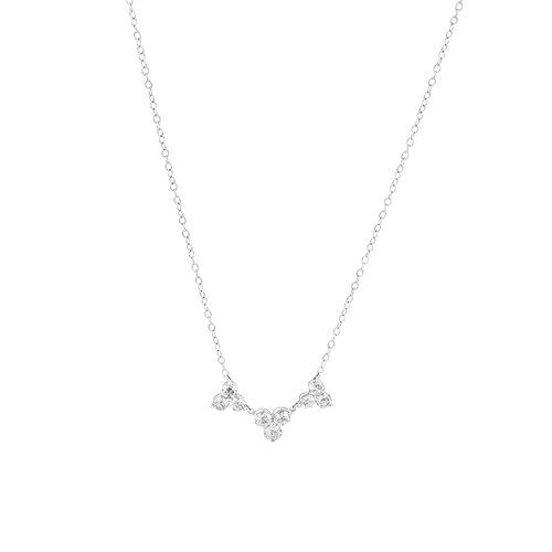 Laboratory-Created 0.75 Carat TW Diamond Necklace in 10ct White Gold