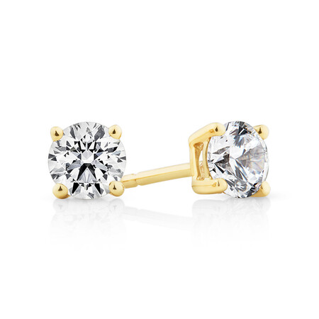 Classic Stud Earrings with 0.71 Carat TW of Diamonds in 14kt Yellow Gold Classic Stud Earrings with 0.71 Carat TW of Diamonds in 14kt Yellow Gold