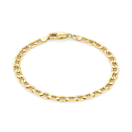 19cm (7.5") Anchor Bracelet in 10kt Yellow Gold 19cm (7.5") Anchor Bracelet in 10kt Yellow Gold