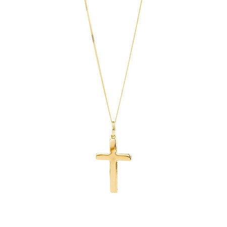 Large Cross Pendant in 10kt Yellow Gold