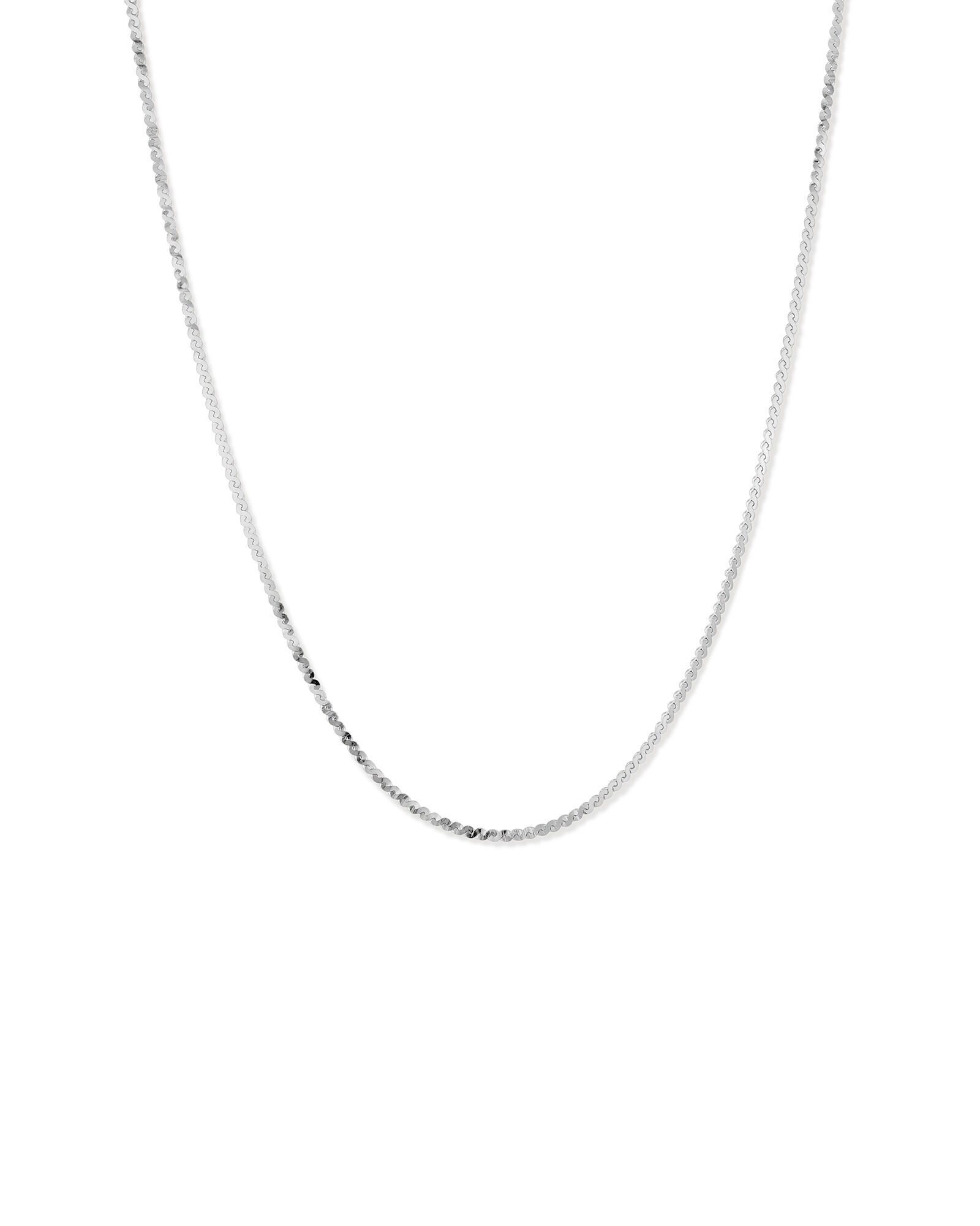45cm 18 Serpentine Chain in Sterling Silver