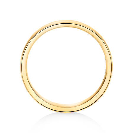 6mm Reverse Bevelled Wedding Band in 10kt Yellow Gold 6mm Reverse Bevelled Wedding Band in 10kt Yellow Gold
