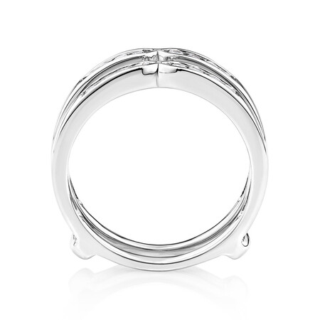 Enhancer Ring with 1/4 Carat TW of Diamonds in 10kt White Gold Enhancer Ring with 1/4 Carat TW of Diamonds in 10kt White Gold