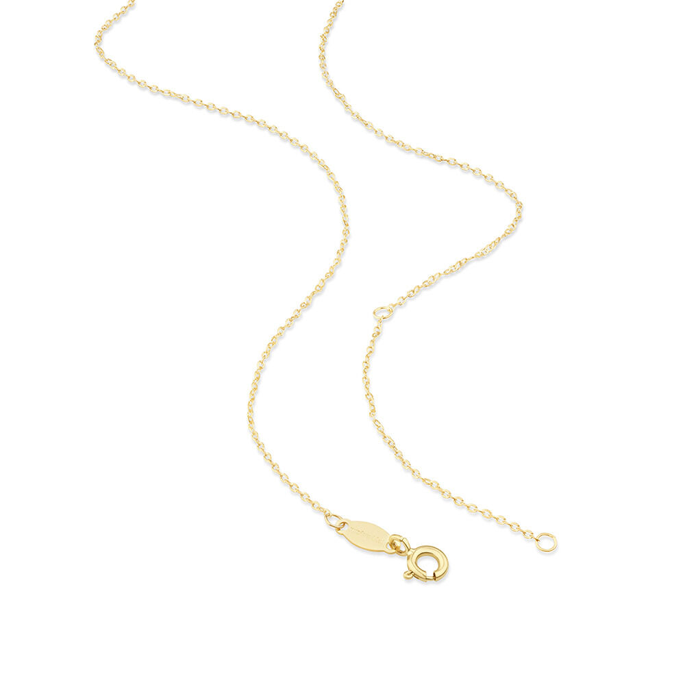 45cm (17") 0.95mm Width Solid Cable Chain 10kt Yellow Gold