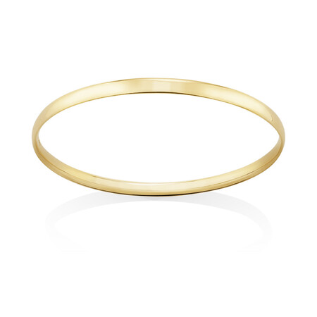 Oval Bangle in 10kt Yellow Gold Oval Bangle in 10kt Yellow Gold