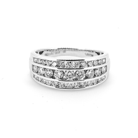 Ring with 1 Carat TW of Diamonds in 10ct White Gold Ring with 1 Carat TW of Diamonds in 10ct White Gold