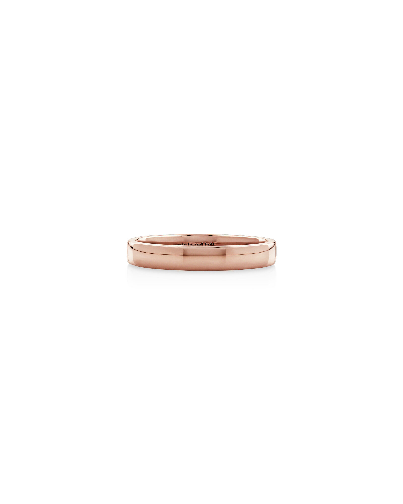 Gunmetal and rose gold wedding band shop