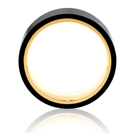 Ring in Black Titanium & 10kt Yellow Gold Ring in Black Titanium & 10kt Yellow Gold