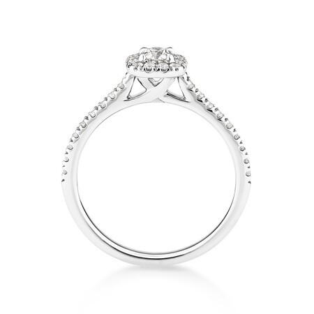 Engagement Ring with 1/2 Carat TW of Diamonds in 14kt White Gold Engagement Ring with 1/2 Carat TW of Diamonds in 14kt White Gold