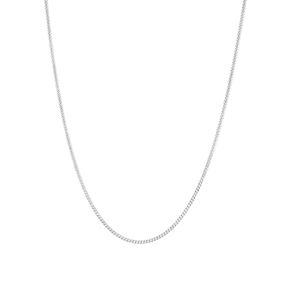 2mm Width Curb Chain in 925 Sterling Silver