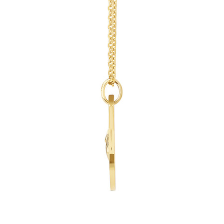 Pisces Zodiac Pendant with Chain in 10kt Yellow Gold Pisces Zodiac Pendant with Chain in 10kt Yellow Gold