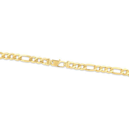 55cm (22") 7.5mm-8mm Width Figaro Chain in 10kt Yellow Gold 55cm (22") 7.5mm-8mm Width Figaro Chain in 10kt Yellow Gold