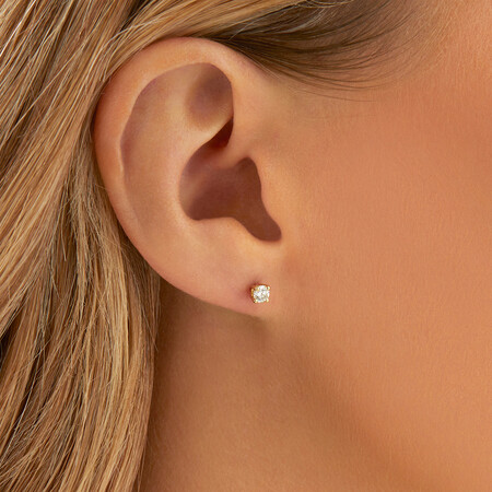 Classic Stud Earrings with 0.30 Carat TW of Diamonds in 10kt Yellow Gold Classic Stud Earrings with 0.30 Carat TW of Diamonds in 10kt Yellow Gold