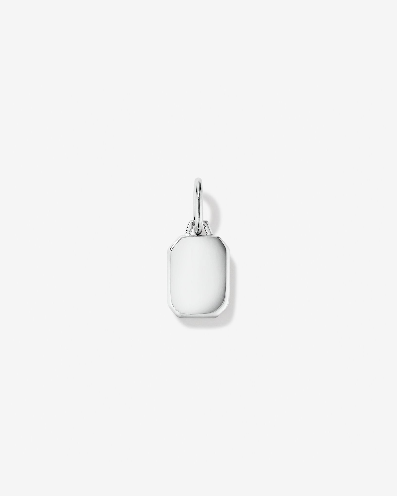 Letter Y Mother of Pearl Initial Pendant Sterling Silver