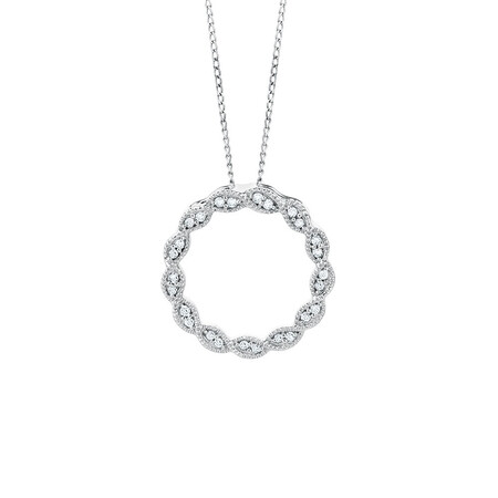 Pendant with 0.10 Carat TW of Diamonds in 10kt White Gold