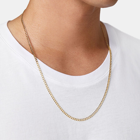 60cm (24") Curb Chain in 10kt Yellow Gold 60cm (24") Curb Chain in 10kt Yellow Gold