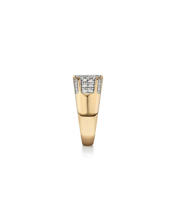 Men's Ring with 1 Carat TW of Diamonds in 10kt White & Yellow Gold Men's Ring with 1 Carat TW of Diamonds in 10kt White & Yellow Gold