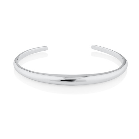 Polished Cuff Bangle In Sterling Silver Polished Cuff Bangle In Sterling Silver