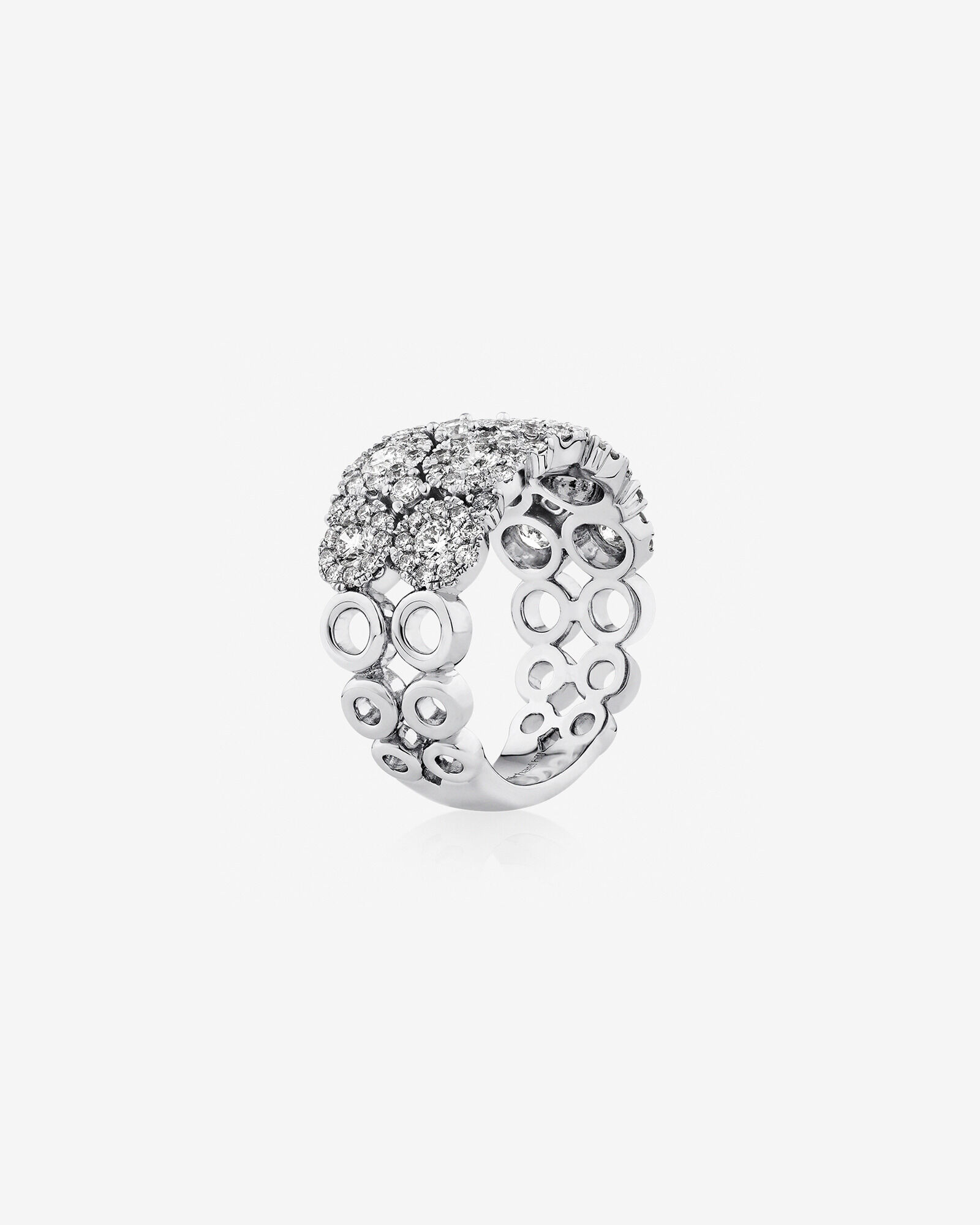 2 Row Bubble Ring with 2.00 Carat TW Diamonds in 14kt Gold