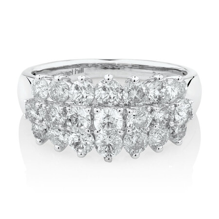 Ring with 2 Carat TW of Diamonds in 10kt White Gold Ring with 2 Carat TW of Diamonds in 10kt White Gold