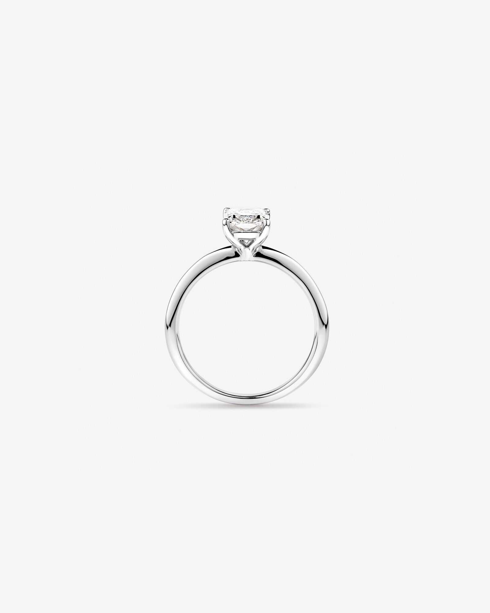 1.25 Carat TW Radiant Laboratory-Grown Diamond Solitaire Engagement Ring in 14kt Gold