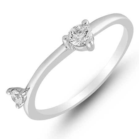 Ring with 0.25 Carat TW of Diamonds in 10kt White Gold Ring with 0.25 Carat TW of Diamonds in 10kt White Gold