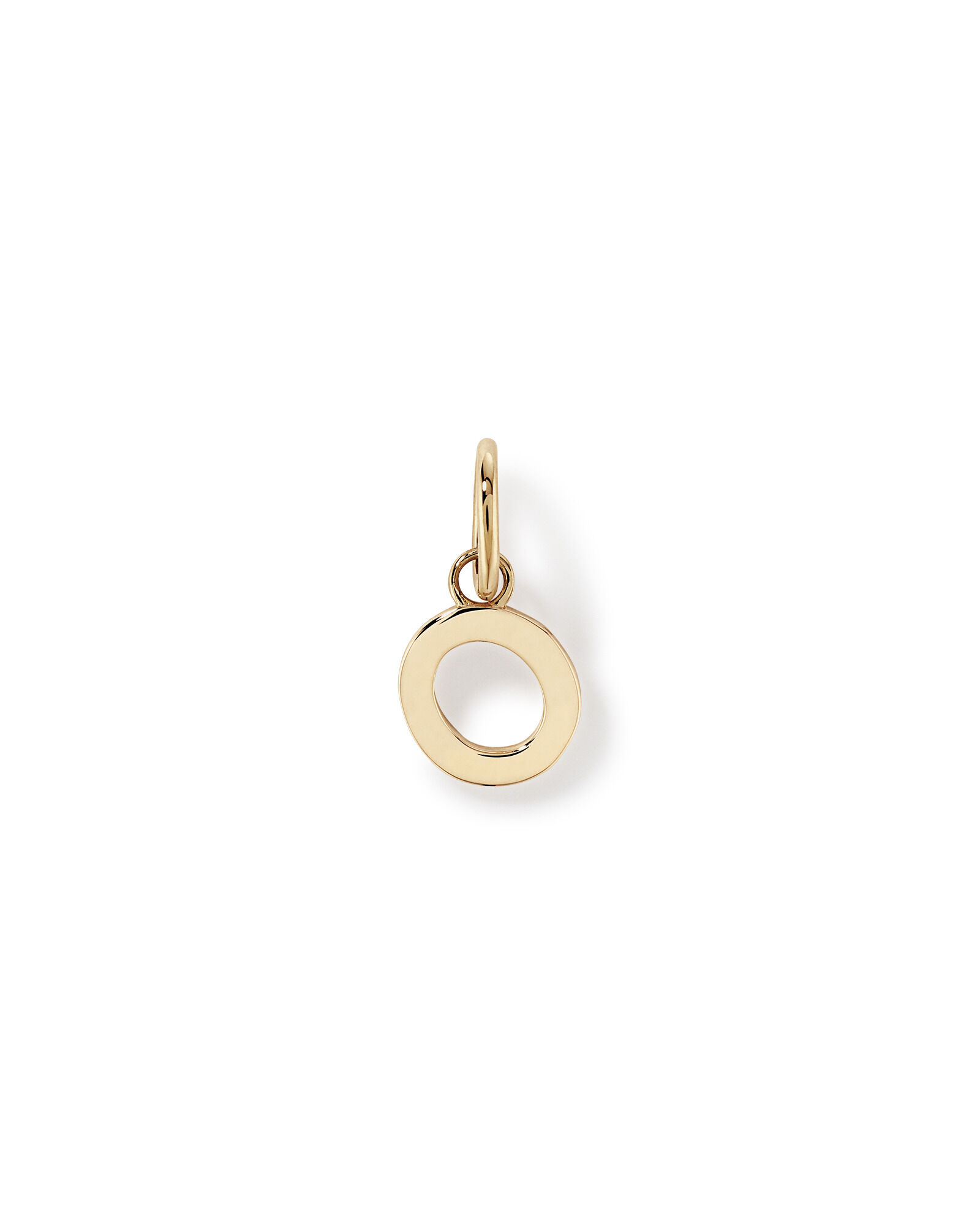 Letter O Initial Pendant in 10kt Yellow Gold