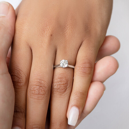 Southern Star Solitaire Engagement Ring with a 1 Carat TW Diamond in 14kt White Gold Southern Star Solitaire Engagement Ring with a 1 Carat TW Diamond in 14kt White Gold