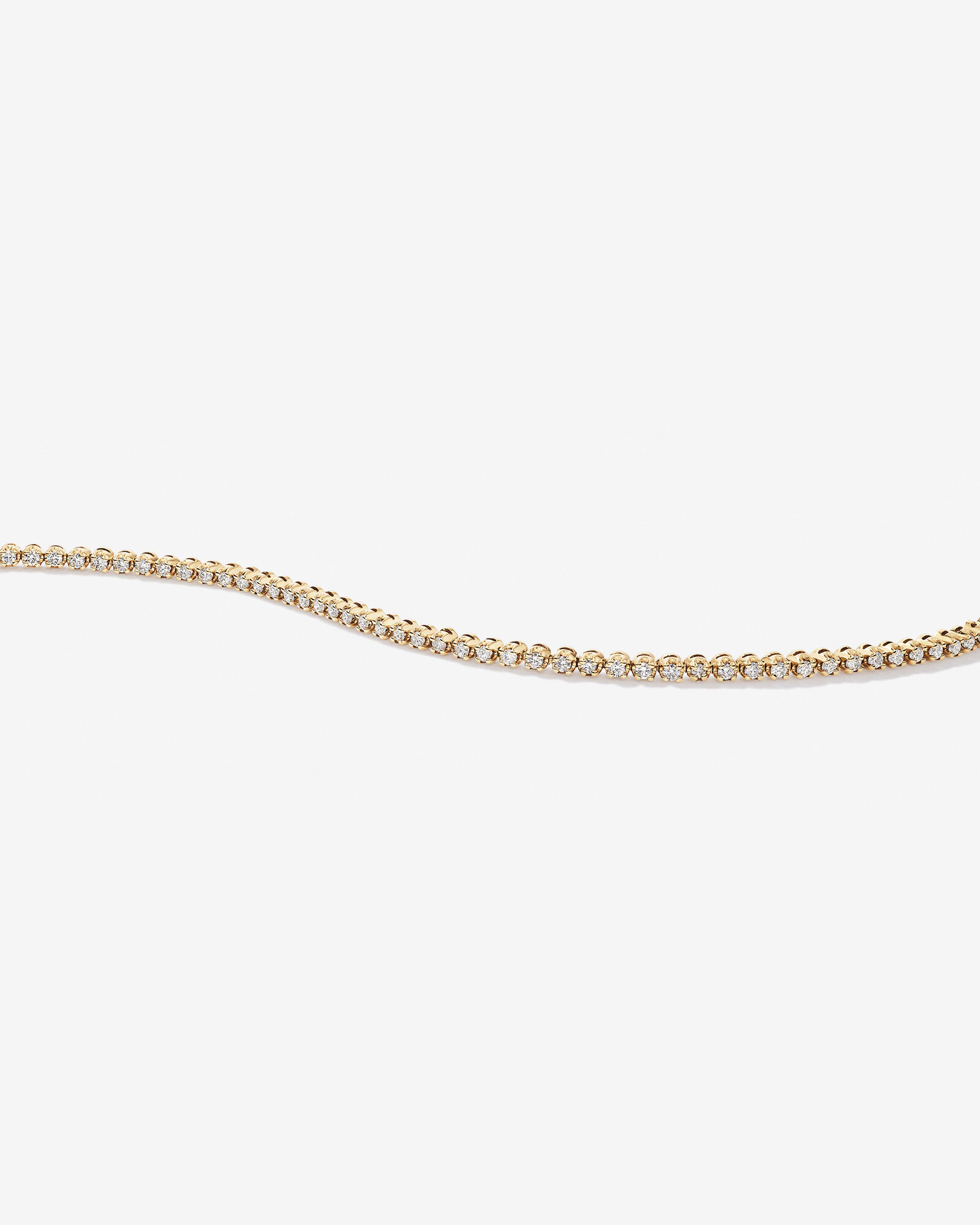 0.90 Carat TW Laboratory-Grown Diamond Tennis Bracelet 10kt Yellow Gold