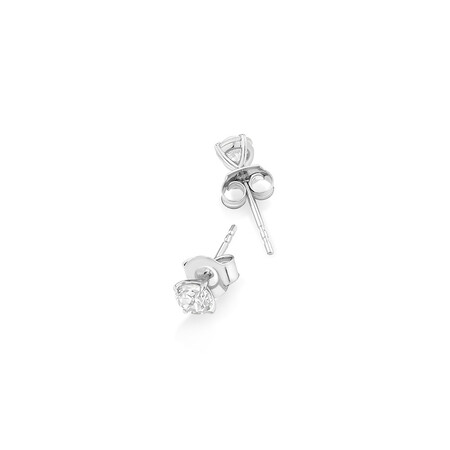 Solitaire Stud Earrings with 0.50 Carat TW of Diamonds in 10kt White Gold Solitaire Stud Earrings with 0.50 Carat TW of Diamonds in 10kt White Gold