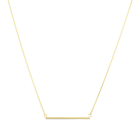 Bar Necklace in 10kt Yellow Gold