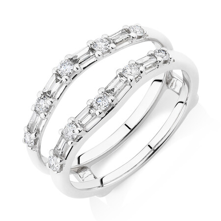 Enhancer Ring with 0.45 Carat TW of Diamonds in 10kt White Gold Enhancer Ring with 0.45 Carat TW of Diamonds in 10kt White Gold
