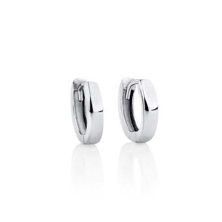 12mm Huggie Earrings in Sterling Silver 12mm Huggie Earrings in Sterling Silver