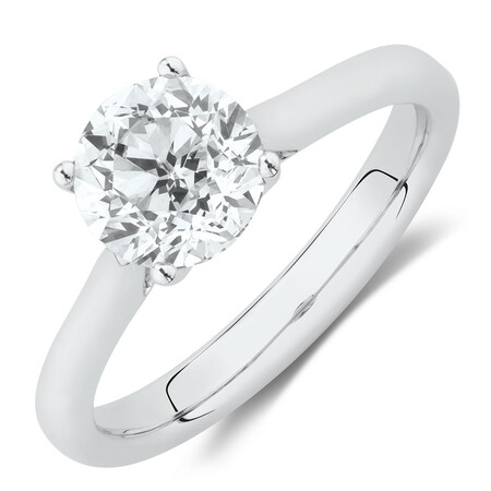 Southern Star Solitaire Engagement Ring with 1.5 Carat TW Diamond in 14kt White Gold Southern Star Solitaire Engagement Ring with 1.5 Carat TW Diamond in 14kt White Gold