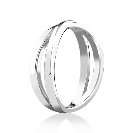 Crossover Ring in Sterling Silver Crossover Ring in Sterling Silver