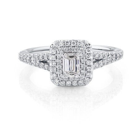 Arpeggio Diamond Engagement Ring With 0.87 Carat TW Of Diamonds In 14kt White And Rose Gold Arpeggio Diamond Engagement Ring With 0.87 Carat TW Of Diamonds In 14kt White And Rose Gold